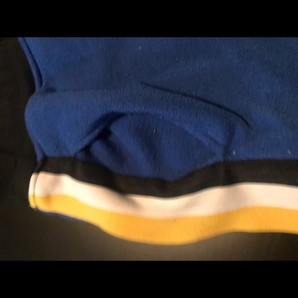 Blue Southpole Athleisure Sweatpants Style Shorts with Elastic Waist and Pockets - Picture 6 of 6